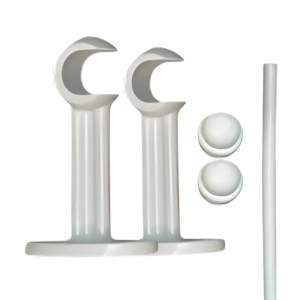 Kit Varão de Ferro com Suporte Simples Clean 19mm