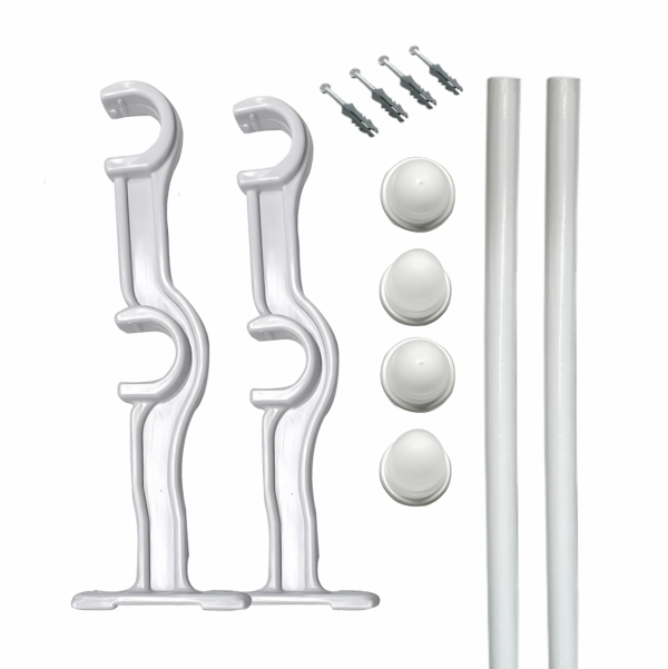 Kit Varão com Suporte Duplo Clean 28mm
