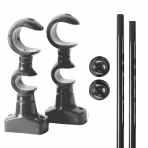 Kit Varão com Suporte Duplo Premium 28mm | 19mm