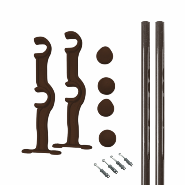 Kit Varão com Suporte Duplo Clean 19mm - Imagem 2