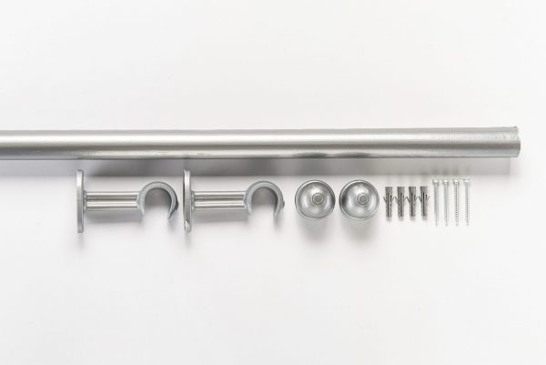 Kit Varão de Ferro com Suporte Simples Clean 28mm - Imagem 6